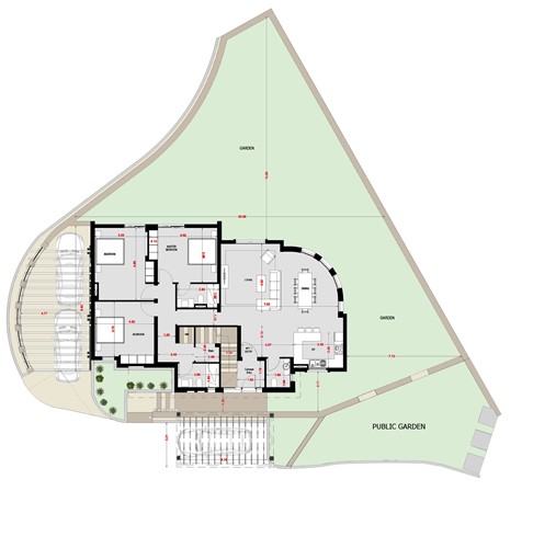 3 BR Apartment with sea view and garden - 4